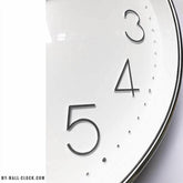 Modern Clock Silver Circle My Wall Clock